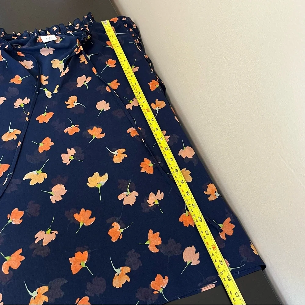 Cabi Floral Sunset Kiss Sheer Blouse - Size L - Picture 12 of 13